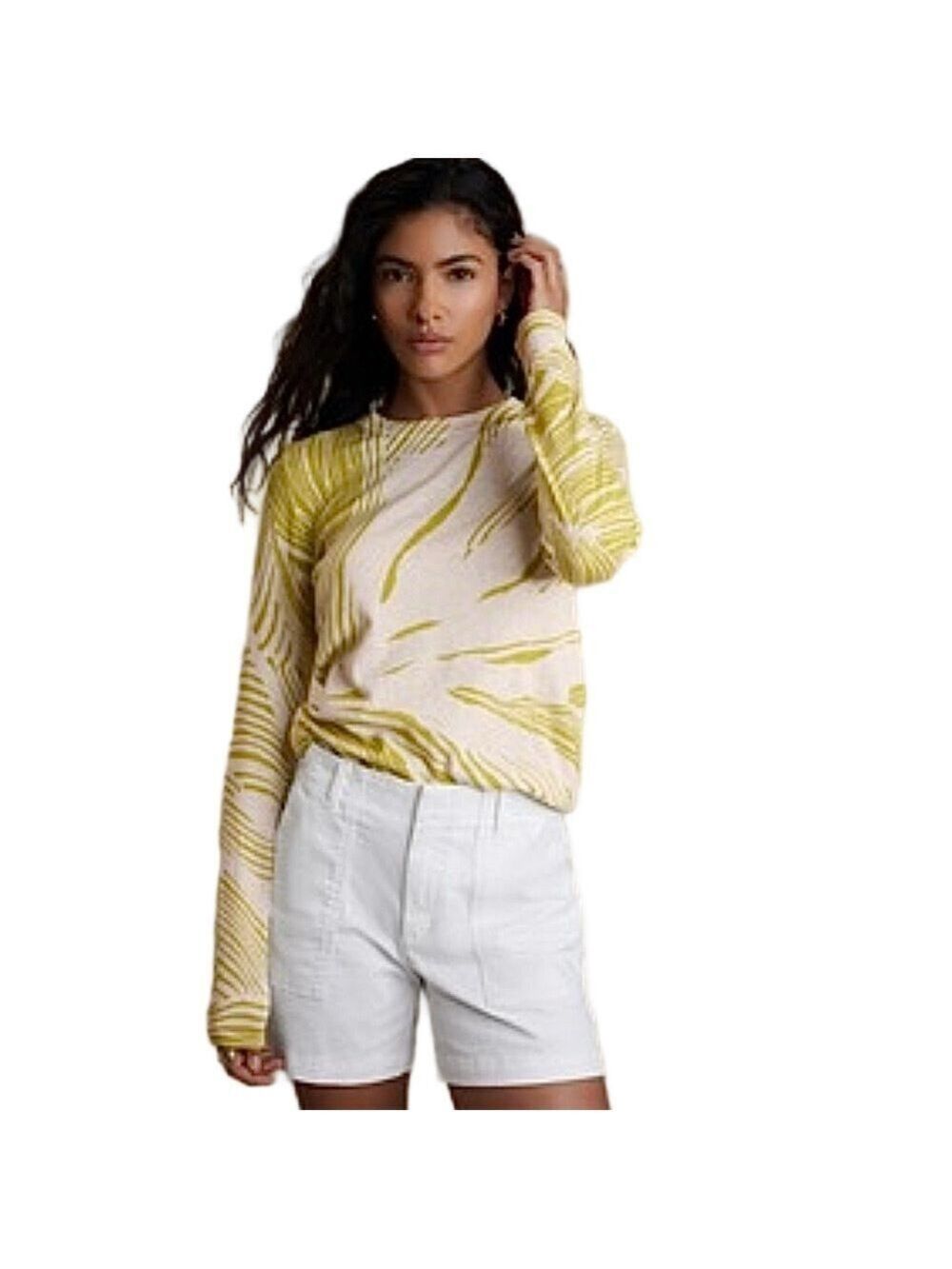 BANANA REPUBLIC ‘Forever Abstract’ Cotton Sweater